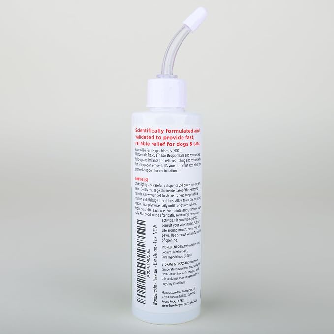 Wondercide Rescue Ear Drops for Pets, 4 oz