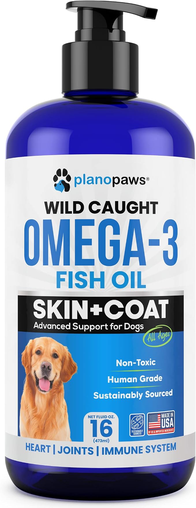 Omega 3 Fish Oil for Dogs - Supports Shedding and Itching, Skin and Coat