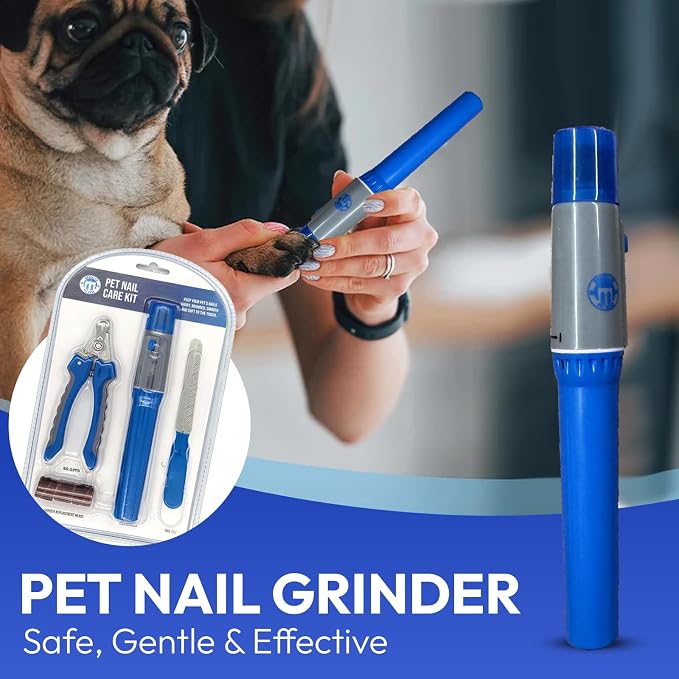 BPG 3-Piece Dog Grooming Kit - Grinder, Clippers & File