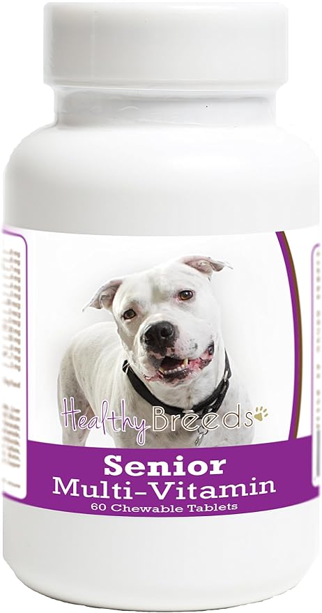 Healthy Breeds Pit Bull Senior Dog Multivitamin Tablets 60 Count