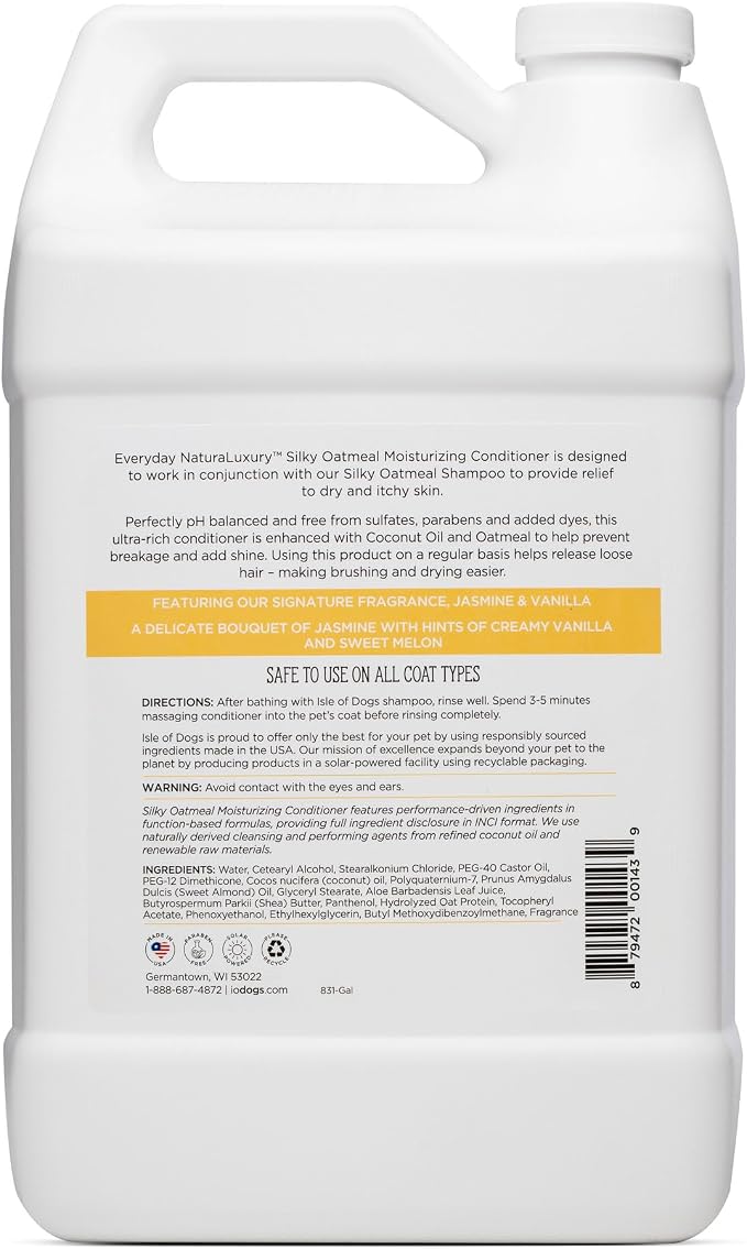 Isle of Dogs Silky Oatmeal Conditioner, 128 Fluid Ounce