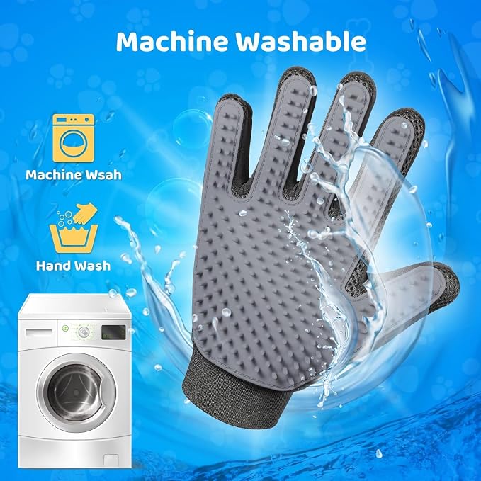Pet Hair Remover Glove, 1-Pack, Grey