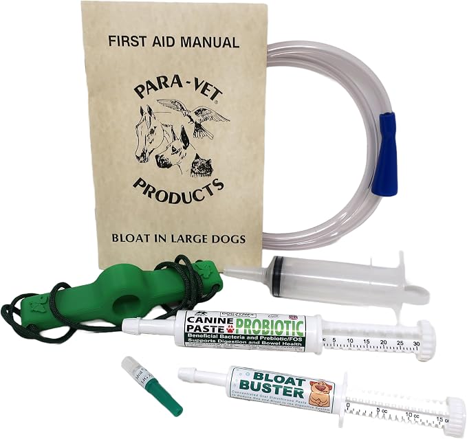 Dogzymes Deluxe Bloat Kit - Emergency kit for Dogs with Bloat (Large)