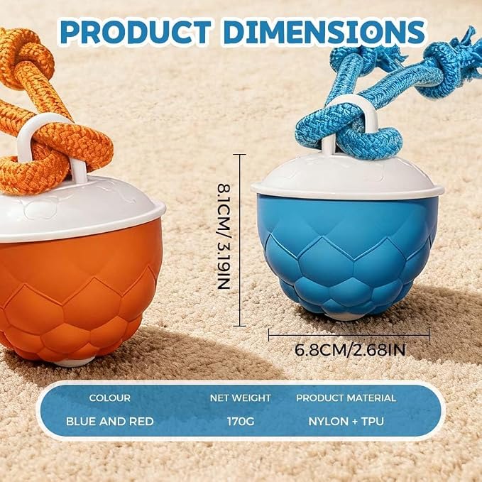 Interactive Dog Toys Motion Activated Automatic Rolling Ball Toys for Small/Medium/Large Dogs Balls for Boredom to Keep Them Busy with USB Rechargeable (Orange)