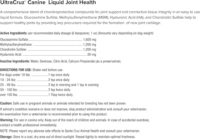 UltraCruz® Canine Liquid Joint Health, 1 gal Refill