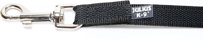 Color & Gray Super-Grip Leash with Handle, 0.79 in x 3.3 ft, Black-Gray