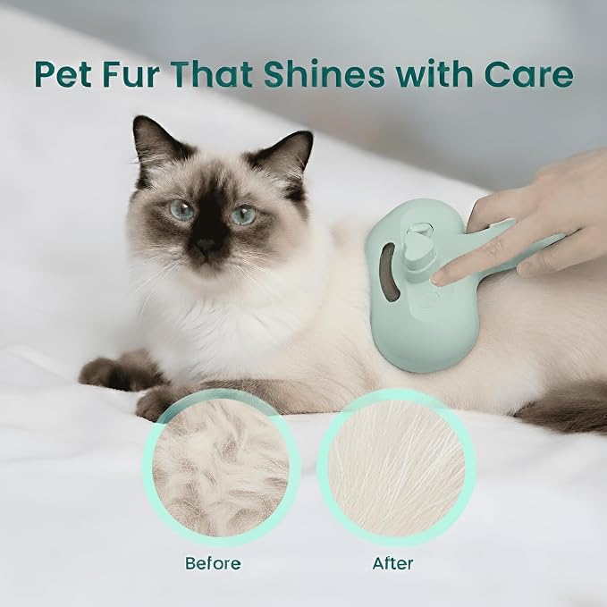 Pet Steam Brush for Dog & Cat, 3 in, Green