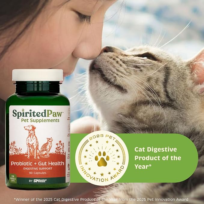 Spirited Paw Probiotic + Gut Health, 90 Capsules