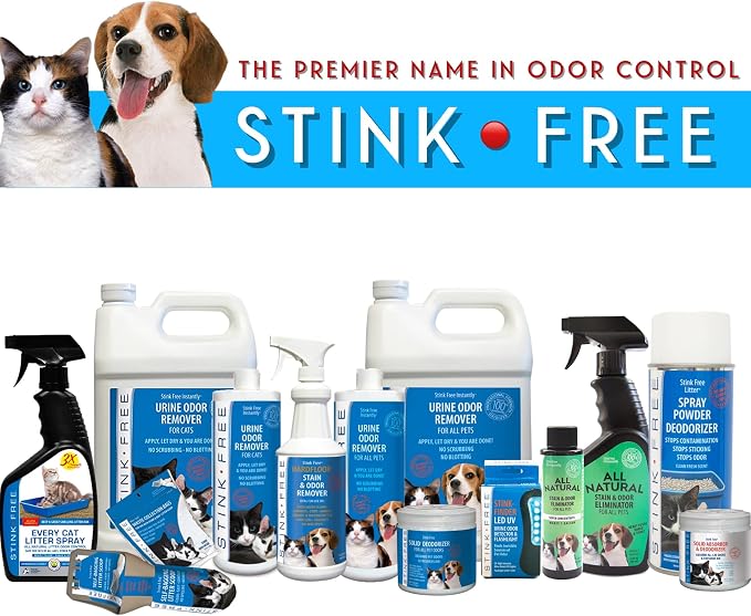 Hardfloor Pet Stain & Odor Remover for Hard Wood Floors, Concrete, Laminate, Marble, Ceramic & Travertine Tile, and Linoleum 32 Fl.oz Cat, Dog & Small Pet Urine Odor Destroyer Spray Bottle