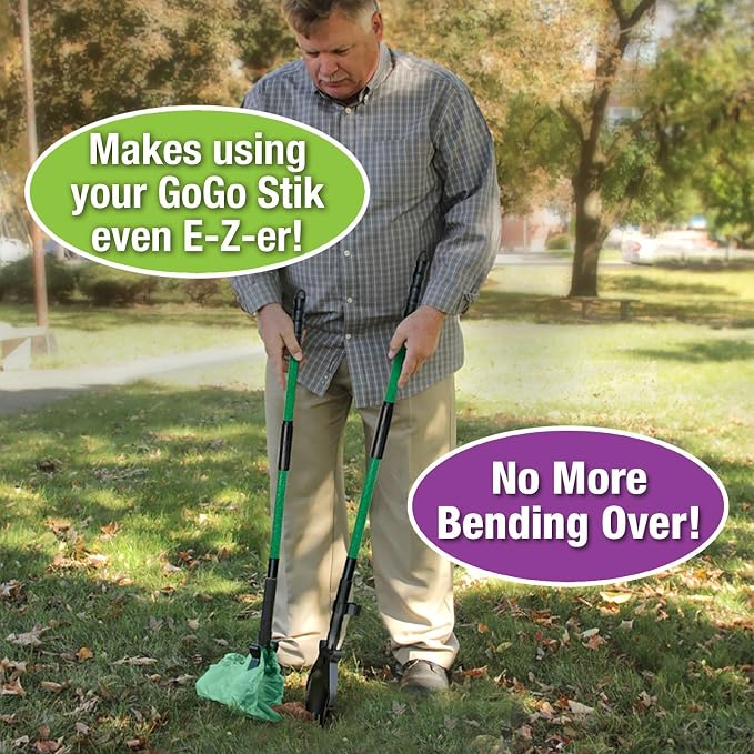 GoGo Stik Hybrid Dootie Rake-Spade. Accessory Pooper Scoopers. All Dog, Cat, and Pet Yard Waste Cleanup