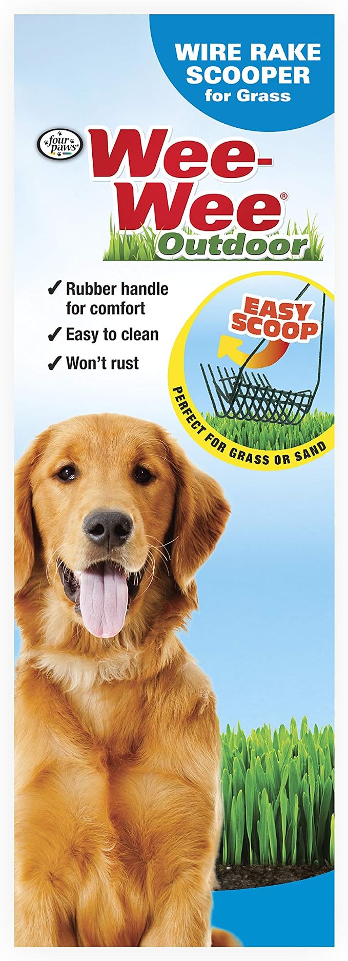 Four Paws Wee-Wee Pooper Scoopers for Dogs l Outdoor Rake l Spade & Pan l Pooper Scooper Set