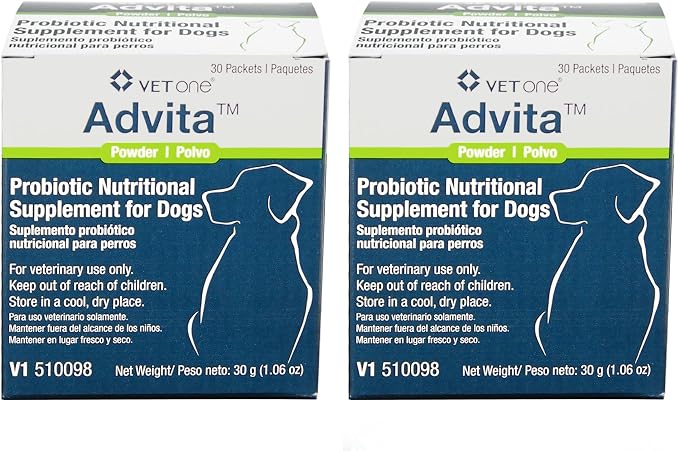 VetOne Advita Probiotic Nutritional Supplement for Dogs 2pack - 60ct