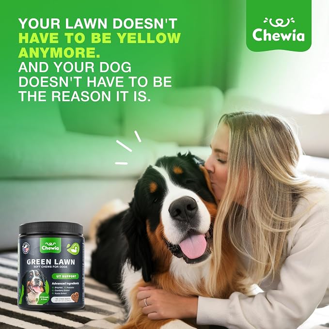 Dog Urine Neutralizer Chews – Grass Saver for Lawn & Green Grass