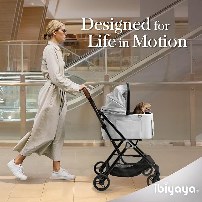 ibiyaya Tinker 3-in-1 Pet Stroller - Silver Gray