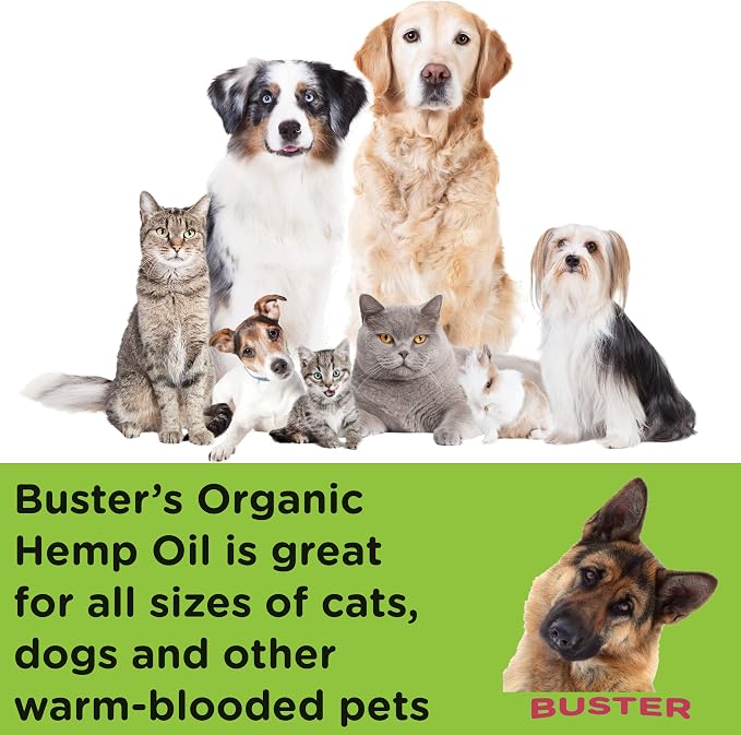 Buster's Hemp Oil for Dogs & Cats, Joint & Calming, Coat, 30ml