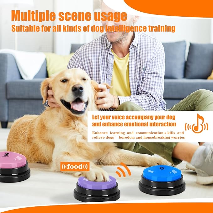 Dog Buttons for Communication, 6 Pcs