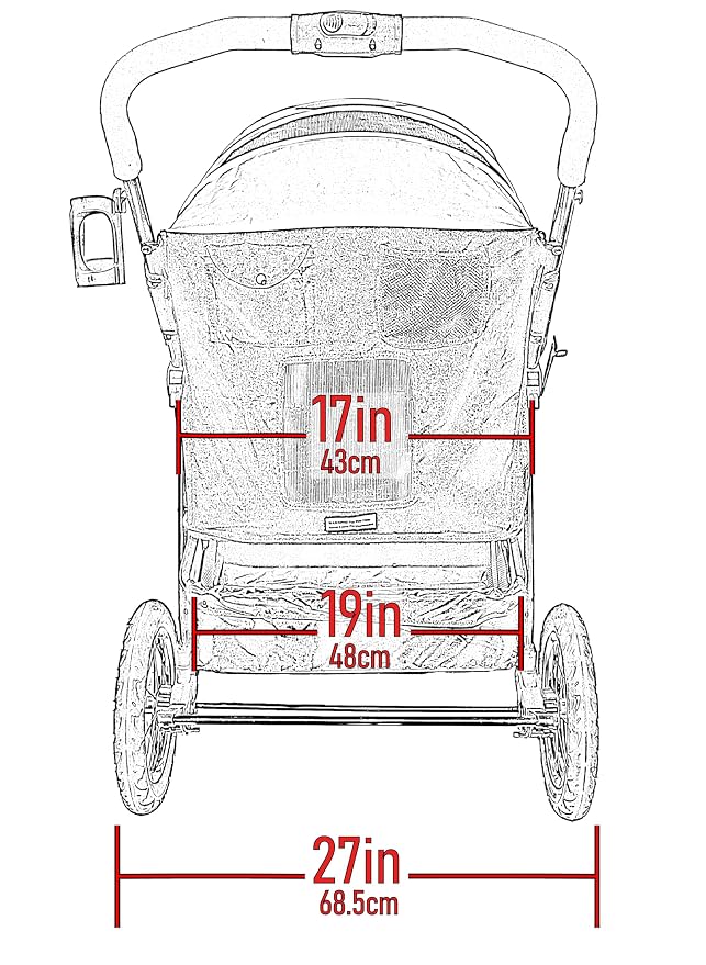Pet Gear No-Zip Jogger Pet Stroller - Dark Lilac, Extra Large