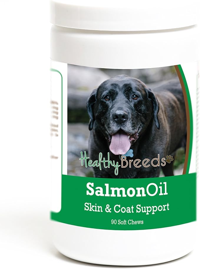 Healthy Breeds Mastador Salmon Oil Soft Chews 90 Count, Brown
