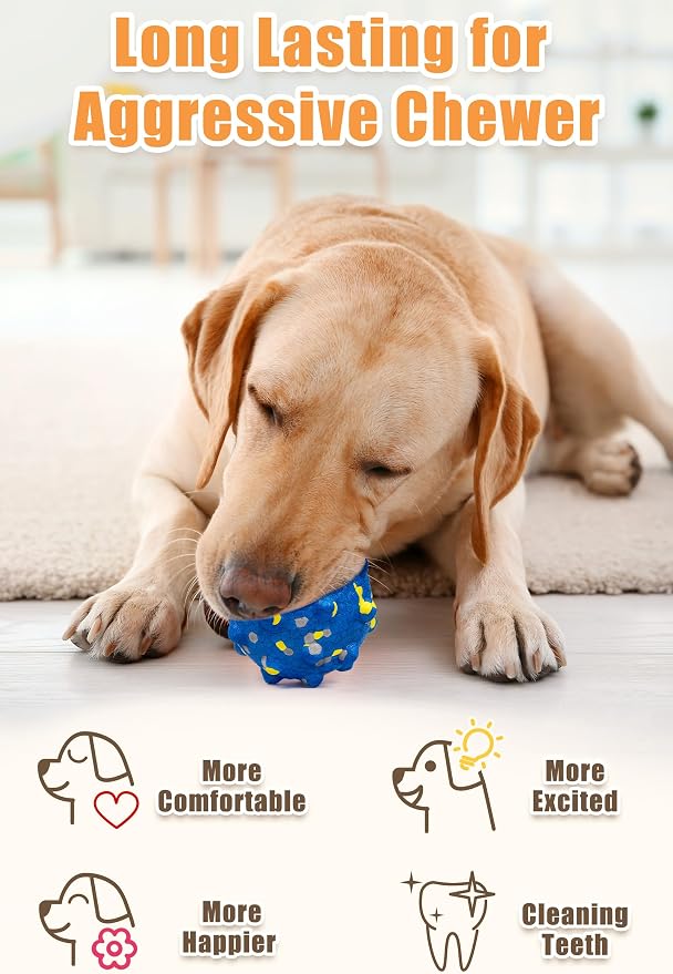 Moonorange Dog Ball, Floating, 1.96in, Blue, Small