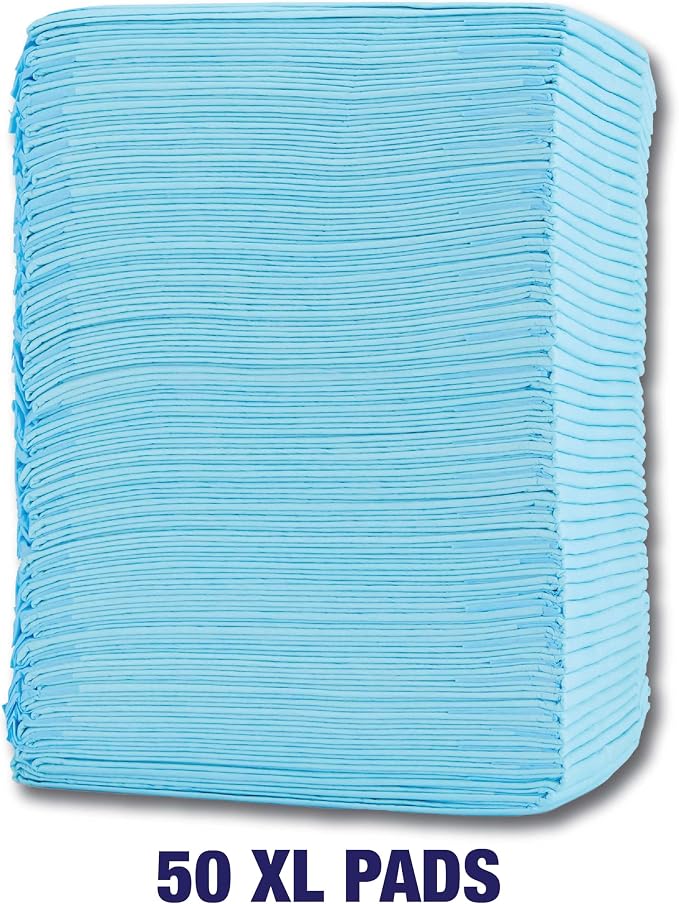 Cudlie Training Pads for Dogs, 50 Count ,26"x30"| Puppy Pee Pads for Dogs | Absorbent Dog & Puppy Supplies for Dog Training and House Training