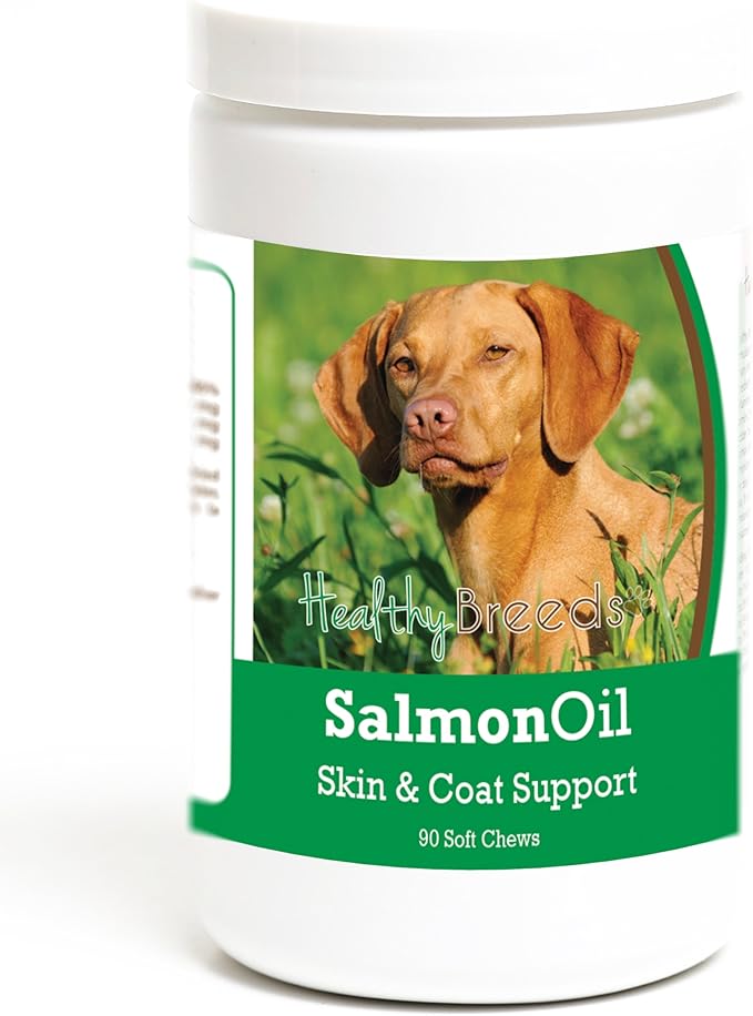 Healthy Breeds Vizsla Salmon Oil Soft Chews 90 Count, Brown