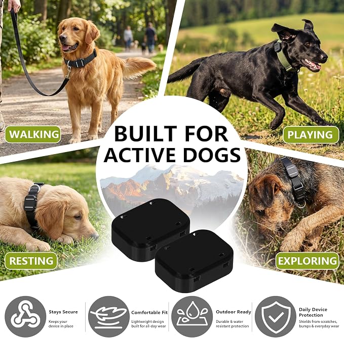 2Pcs Protective Cover Case Compatible with Fi Dog Mini GPS Tracker, Slim Sleeve for Collar Device Safety, Secure Holder for Outdoor Use