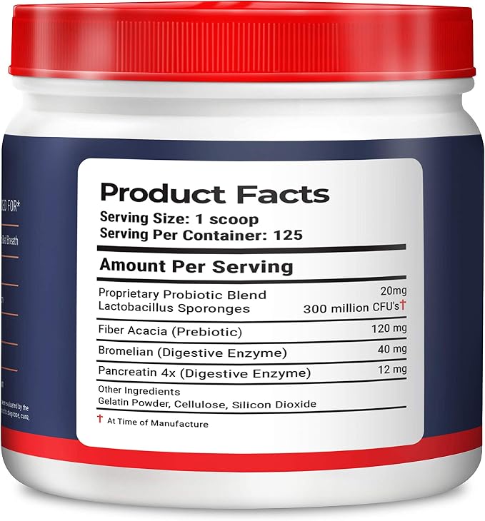 Geneflora Digestive Enzymes Prebiotics & Pet Probiotics for Dogs 3.2 oz