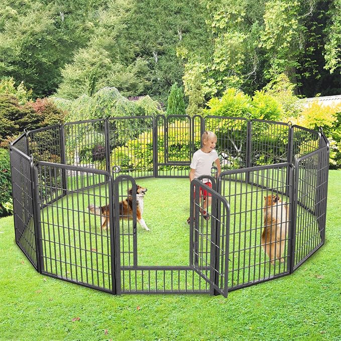 Rustproof Dog Playpen Fence, 40in 14 Panels