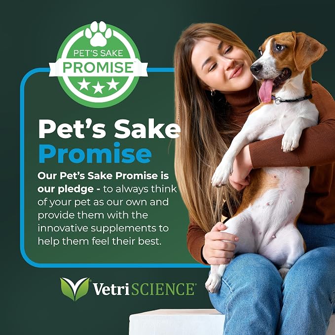 VETRISCIENCE Max Veterinary Strength Comfort & Ease Chews - Dog Comfort & Mobility Supplement for Canine Joint Relief - Clinically Proven Ingredients - Chicken Flavor - 60 Count