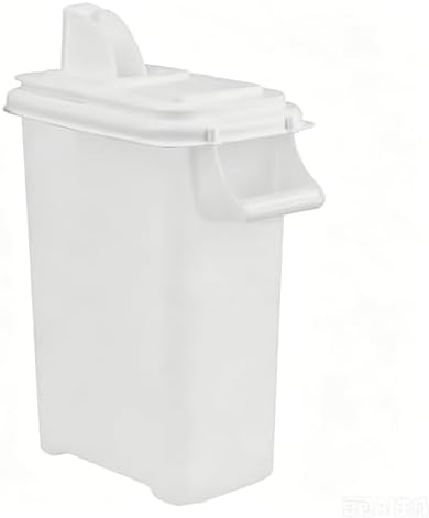 Pet Food Storage Container 16 Quart, Large Capacity Grain Bin with Easy Pour Spout, Airtight Bird Feeder and Dog Cat Treats Dispenser for Kitchen Pantry Organization