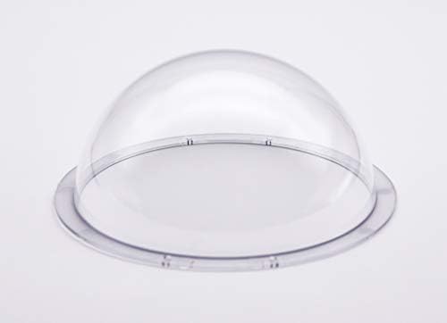 JMX Acrylic/PC CCTV Replacement Clear Camera Dome Cover Security Camera Housing Pet Dog Fence Window Skylight Window (5 Inches, Transparent)