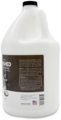 Bark2Basics Deshedding Dog Conditioner for Shedding Control, 1 Gallon 16:1 | Concentrate Makes 16 Gallons, Loosens Undercoat, Reduces Shedding, Coconut Oil, Pet and Puppy Safe, Moisturizing Detangler