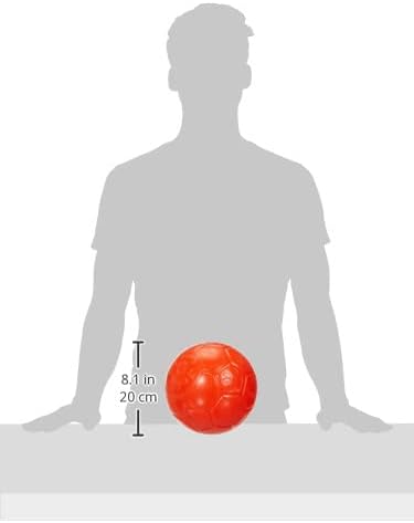 Jolly Pets Large Soccer Ball, Floating-Bouncing, 8in, Orange