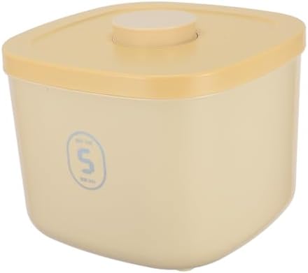 ibasenice Small Airtight Pet Food Storage Container, Small, Yellow