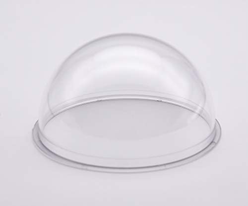 JMX Acrylic/PC CCTV Replacement Clear Camera Dome Cover Security Camera Housing Pet Dog Fence Window Skylight Window (4.4 Inches, Transparent)