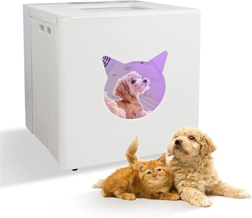 Automatic Pet Dryer Box ， Portable Folding Dryer Cage Dogs Cats Rabbits Hair Grooming House Hands-Free Quick Blow Without Noise