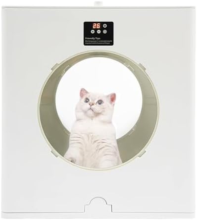 88L Automatic Pet Dryer Box for Cats & Small Dogs, Foldable & Ultra-Quiet, with 8 High-Velocity Fans, 360° Drying, Smart Temperature Control, 4-Speed Timer 800W, ABS-White