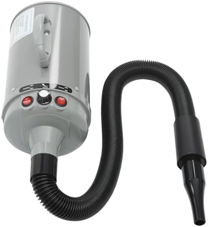 Dog Dryer, 2.95HP/2200W Pet Hair Dryer, Pet Grooming Dryer with 4 Nozzles, High Velocity Dyer with Adjustable Wind Speed and 2 Temperature Control, Quick Drying, Low Noise