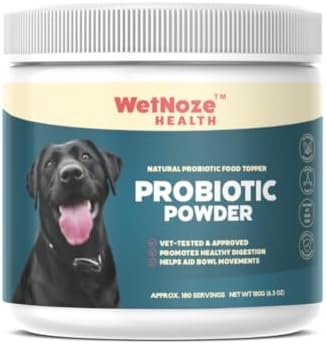 Probiotics for Dogs Digestive Health (Chicken & Bacon) - Dog Probiotic Powder Relieve Diarrhea, Constipation, & More - Dog Calming Treats – Maximum-Strength Dog Digestive Support