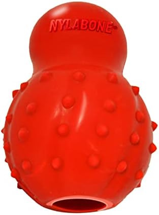 Nylabone Strong Chew Rubber Stuffable Cone Treat Toy, Bacon Flavor, Medium | Durable rubber dog toys, long lasting, durable material, encourages healthy chewing, helps clean teeth, for dogs up to 35 lbs