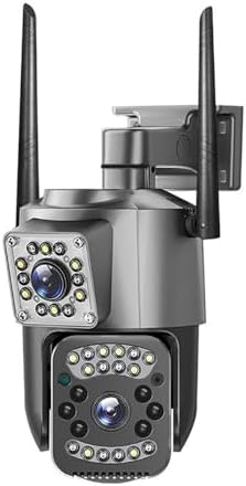 V380pro WiFi 2.5Inch PTZ SC03-W Black 4MP Security CCTV Wireless IP Security Dual Lens PTZ Camera