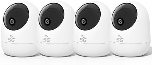 Rraycom 4Pack Indoor Wired Security Camera, Baby & Pet Monitor,2.5K Video