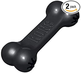 Kong Dog Goodie Bone Extreme (Large Pack of 2, Black)
