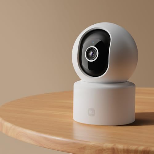 XIAOMI Smart Camera C302, 2K/3MP Indoor Security Camera, Physical Lens Shield, AI Human/Pet/Baby Cry Detection, 360° View, Full-Color Night Vision, Wi-Fi 6, Works w/Alexa & Google Assistant, 1pack