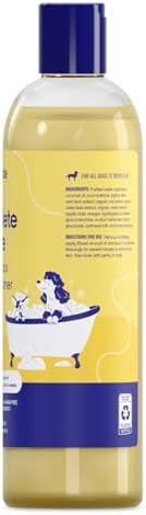 PupGrade Complete Care 4-in-1 Shampoo & Conditioner for Dogs - 16 fl oz | Cleans, Moisturizes, Detangles & Deodorizes - Oatmeal Milk & Honey Scent