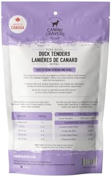 Canine Cravers Single Ingredient Dog Treats - Pure Royal Duck, 5.3oz