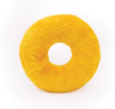 ZippyPaws Donutz - No Stuffing Dog Toys to Keep Them Busy, for Small and Medium Dogs, Squeaky Pet Toy for Boredom, Unstuffed Chew Toy, Soft Plush Puppy Products, Funny Food Toy - Birthday Donut