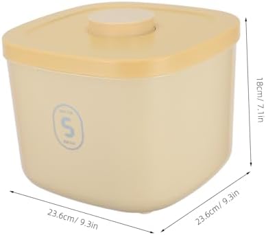 UKCOCO Vacuum Sealed Pet Food Storage Container Airtight Cat Dog Food Bin for Dogs, Yellow
