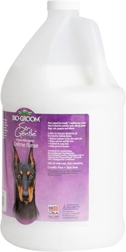 Bio-Groom So-Gentle Hypoallergenic Dog Conditioner - Tearless, Dog & Cat Bathing Supplies, Puppy Wash for Gentle Skin, Cruelty-Free, Made in USA, Tear-Free Products - 1 Gallon