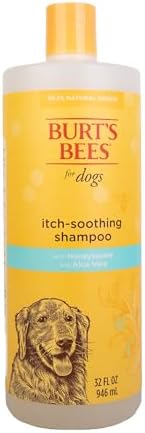 BURT'S BEES FOR PETS Itch Soothing Dog Shampoo, Honeysuckle, 32 Fl Oz | 95 percent natural origin formula, relieves itchy skin, gentle daily cleansing, for all dog breeds